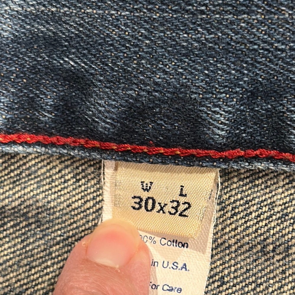 Abercrombie & Fitch Men's 1892 Blue Flare Jeans with zippered front 30x32 - Picture 8 of 11
